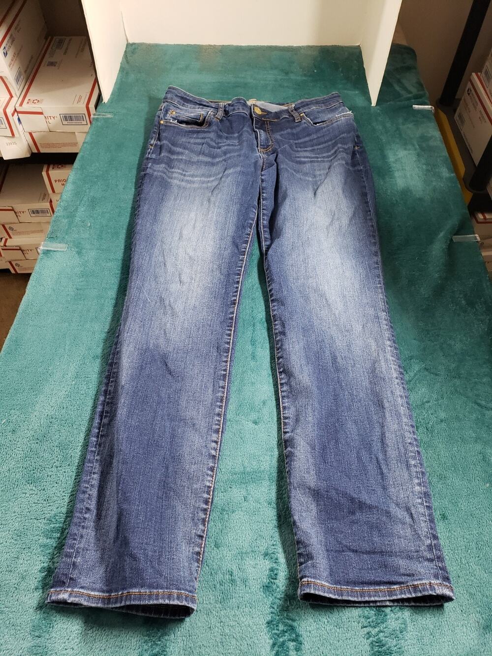 Kut From a Kloth Jeans Size 12 Women Blue Pants Stretch Catherine Boyfriend